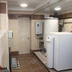 Тепловой насос Vaillant 22 кВт, пиковый доводчик - электрокотел, 7 скважин по 70 м. Отопление и пасивное охлаждение летом.